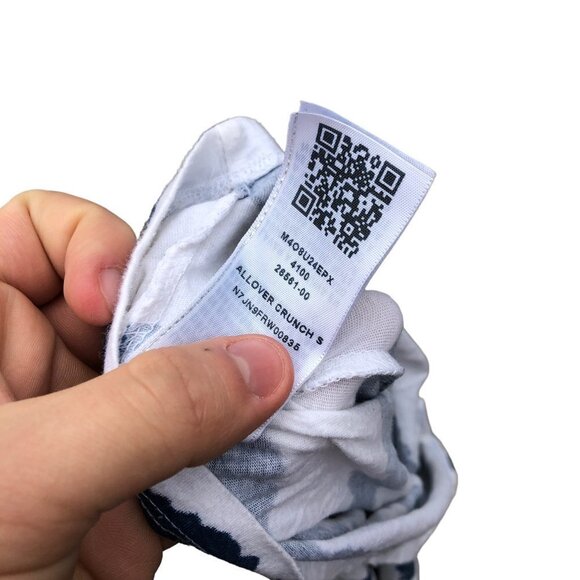 Vintage True Religion Shirt ALL OVER CRUNCH Striped Big Logo XXL White - Picture 3 of 7